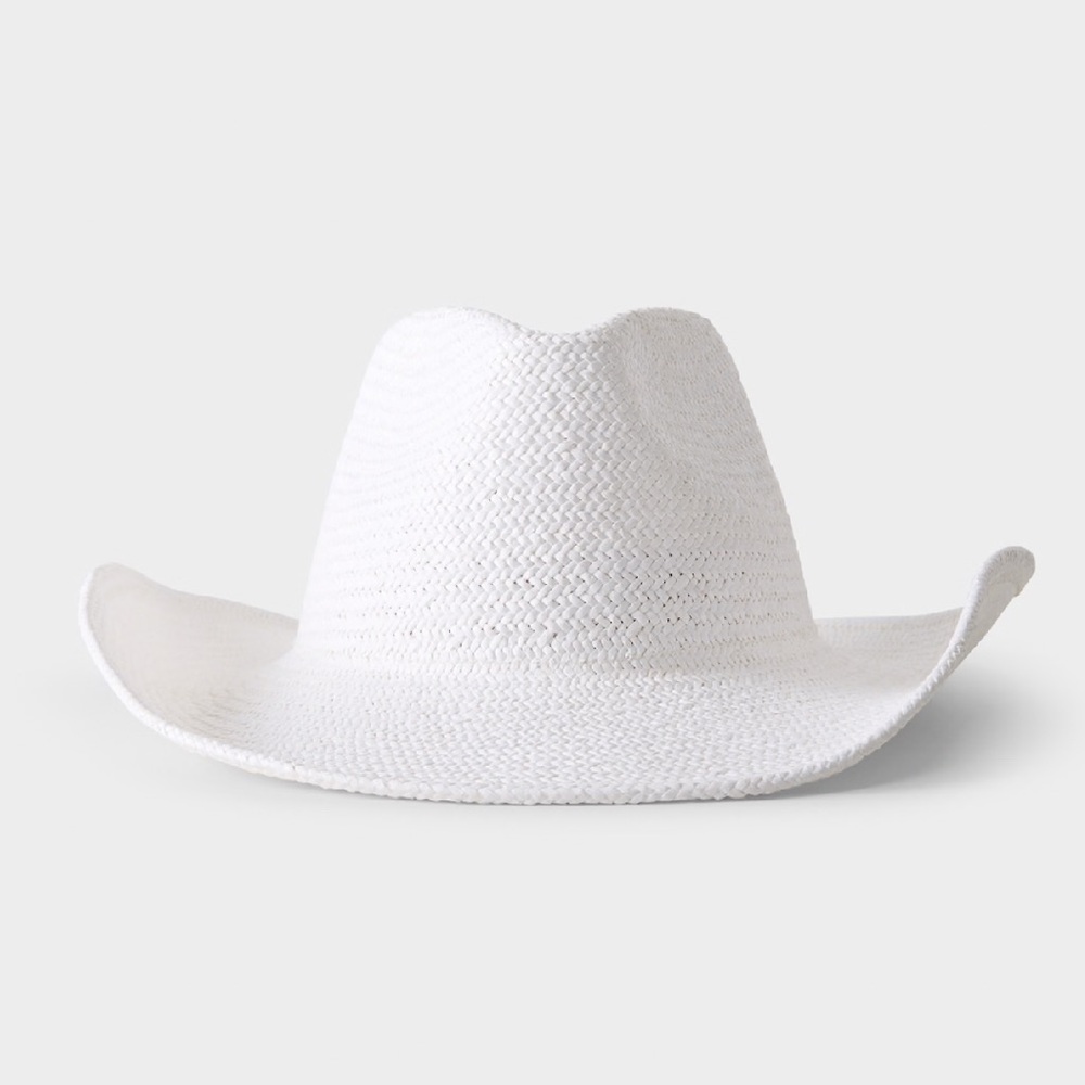 White straw hat